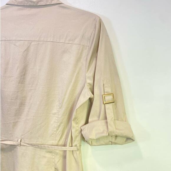 Tory Burch Tan Wardrobe Capsule Dress, Safari ,Quiet Luxury , Belted Classic 10 - Picture 9 of 10